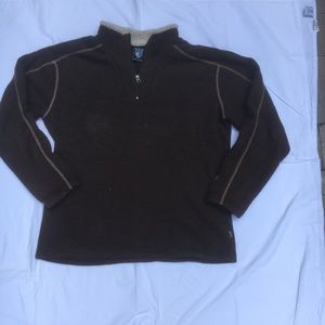 Kuhl Men's 1/4 zip pullover fleece sweater